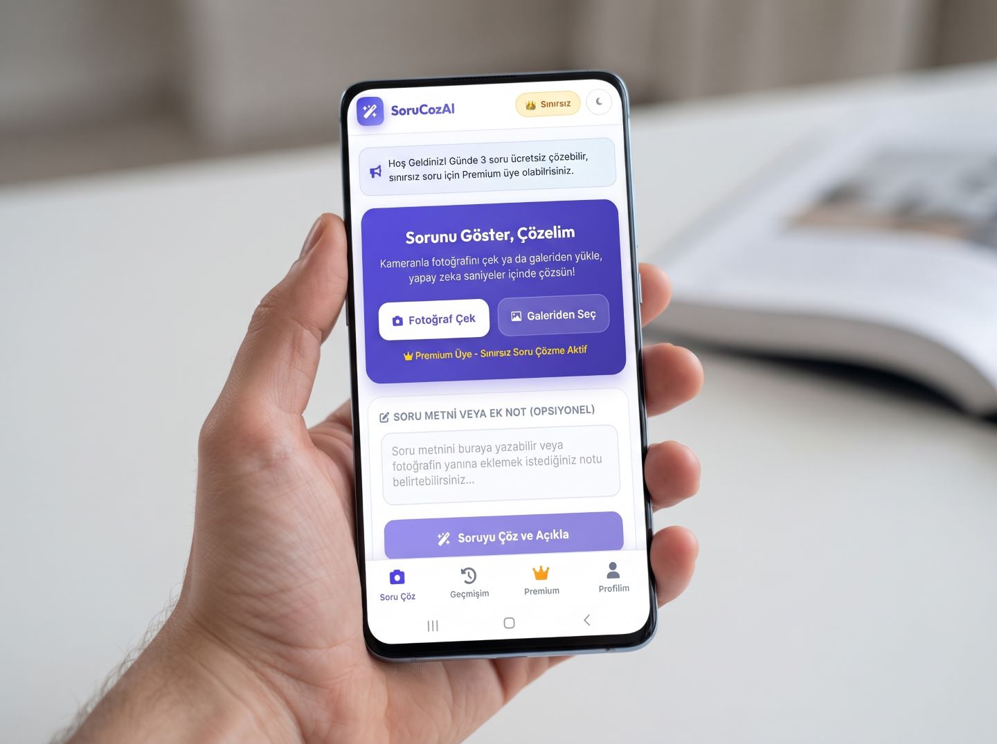 KodlaSoru – Yapay Zeka Destekli Akıllı Soru Çözüm  ve  Özel Ders Asistanı